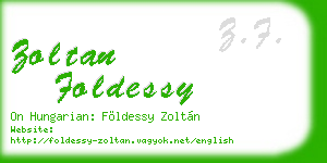 zoltan foldessy business card