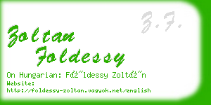 zoltan foldessy business card